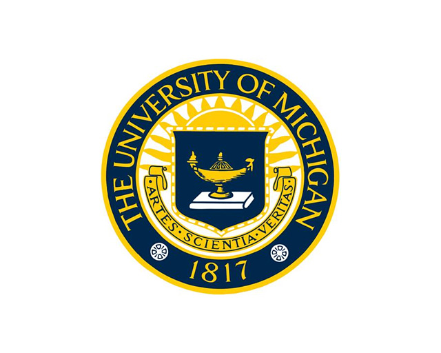 密歇根大学安娜堡分校标志logo设计含义,品牌策划vi