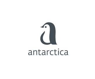 antarctica南极洲企鹅标志logo设计含义,品牌策划vi