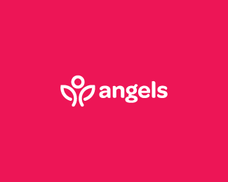 angels天使公益创意标志logo设计含义,品牌策划vi设计