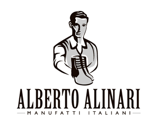 albertoalinari鞋店标志logo设计含义品牌策划vi设计介绍