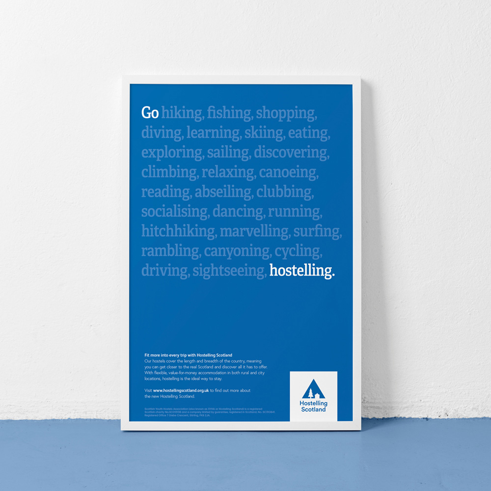 New logo and Identity for Hostelling Scotland by Frame