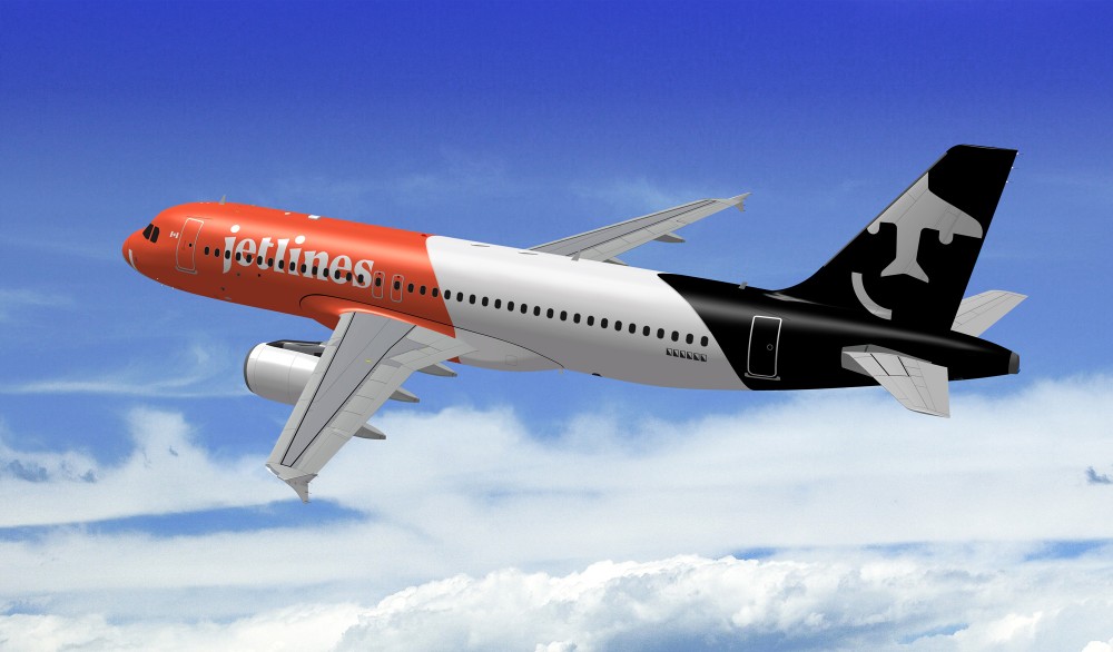 航空公司Jetlines的VI設計效果 