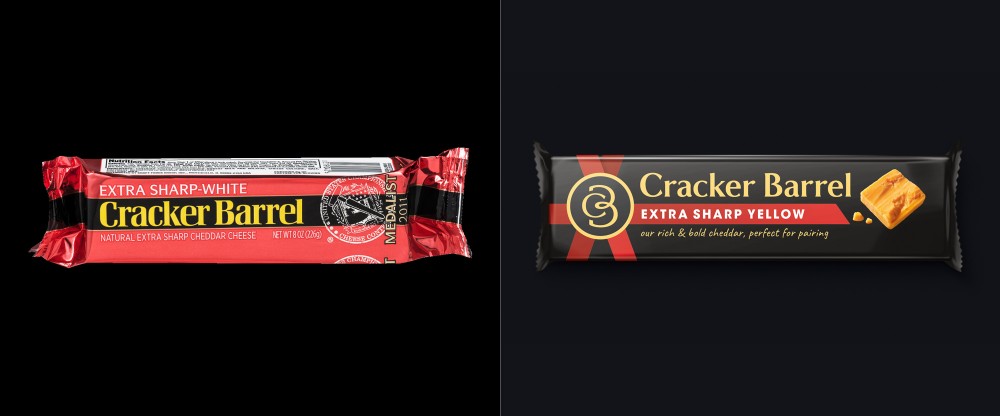 New logo and Packaging for Cracker Barrel Cheese by BrandOpus