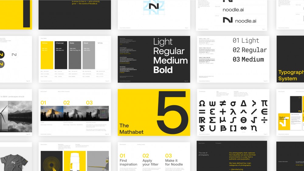 New  logo  and Identity for Noodle.ai by Ueno