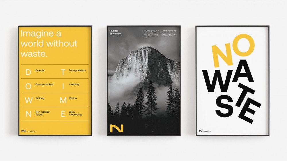 New  logo  and Identity for Noodle.ai by Ueno