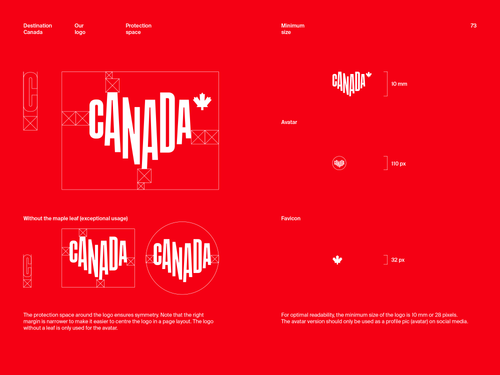 New logo and Identity for Destination Canada by Cossette