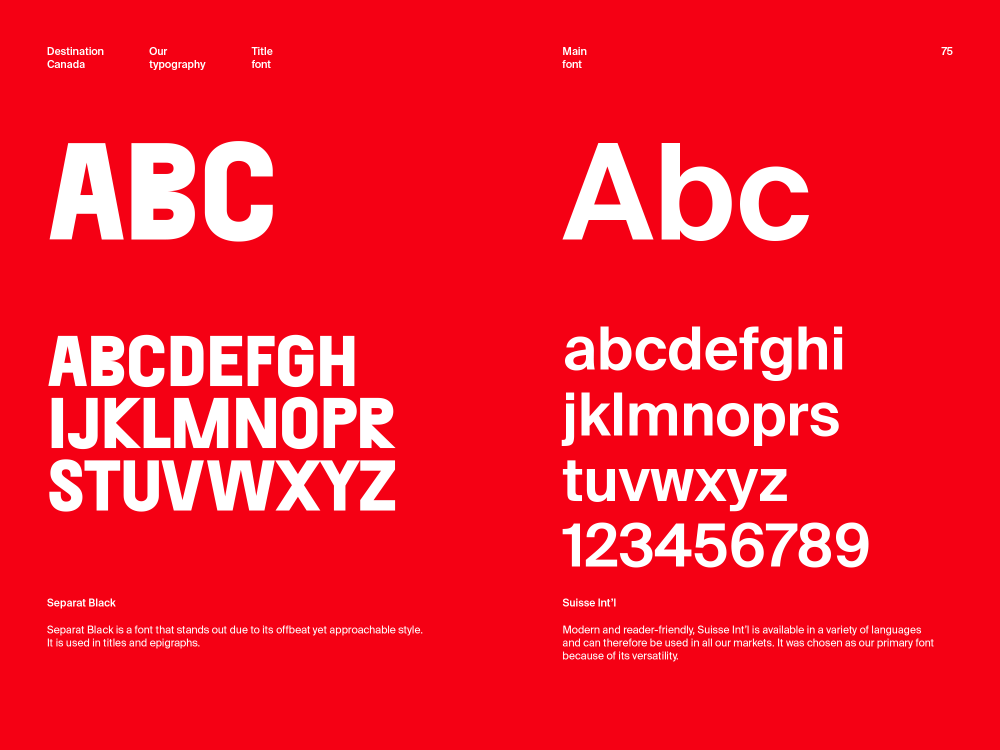 New logo and Identity for Destination Canada by Cossette