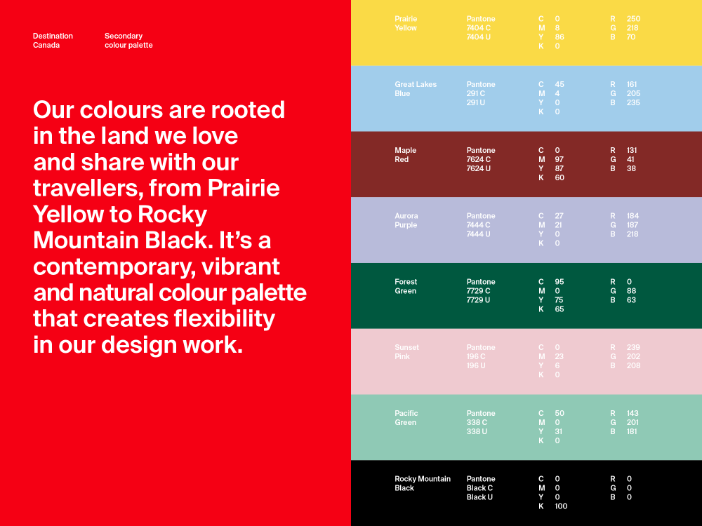 New logo and Identity for Destination Canada by Cossette