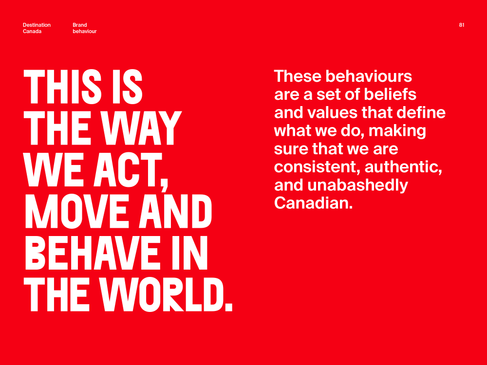 New logo and Identity for Destination Canada by Cossette