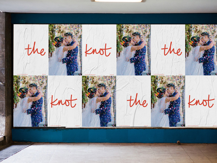 TheKnot婚礼策划服务公司品牌形象升级改造案例，方案涉及广告语和logo设计 