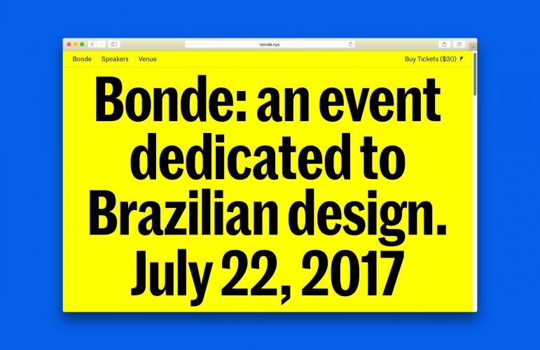 巴西设计大会Bonde品牌形象策划设计