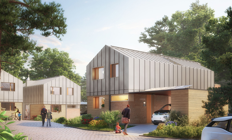 nHouse模块化住宅的房屋建筑公司logo设计, vi设计