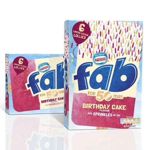 雀巢旗下Fab食品简洁视觉形象设计和限量版包装设计