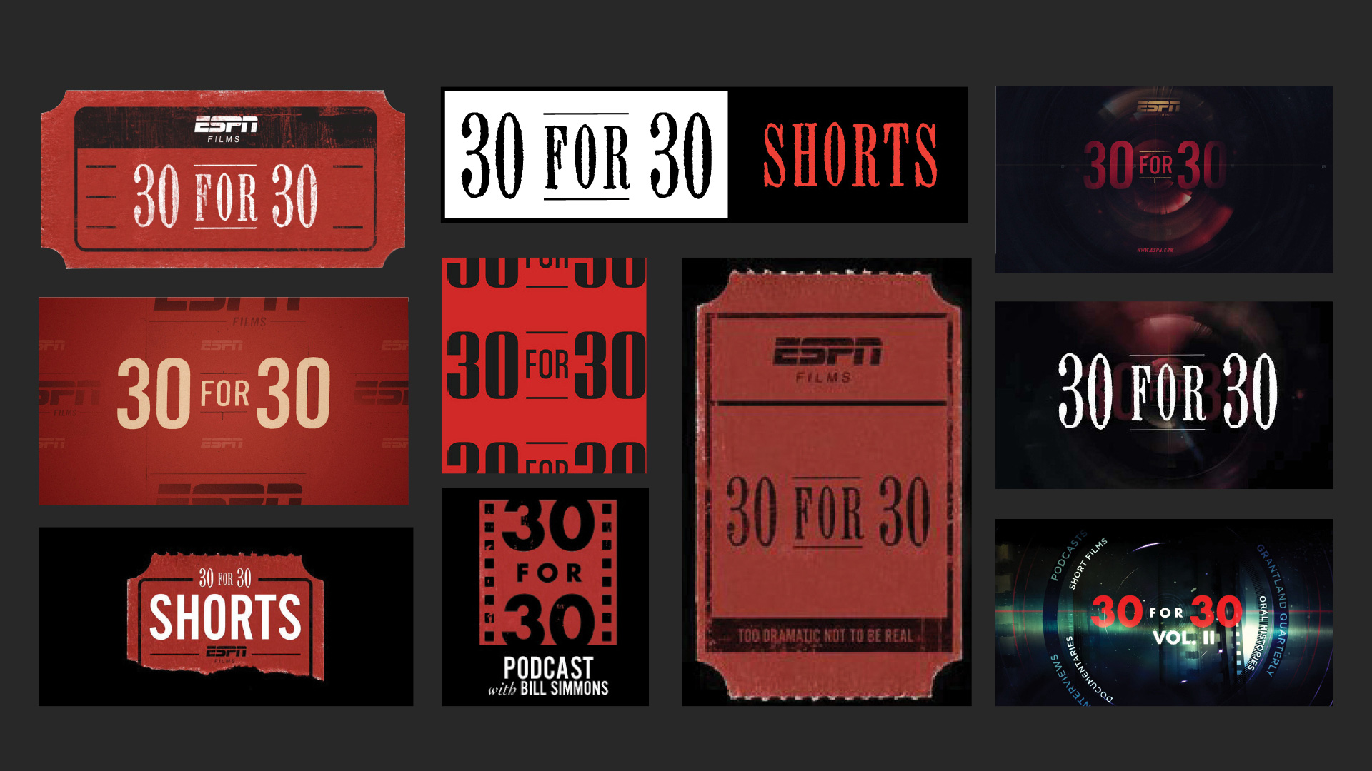 ESPN电影频道纪录片平面广告设计