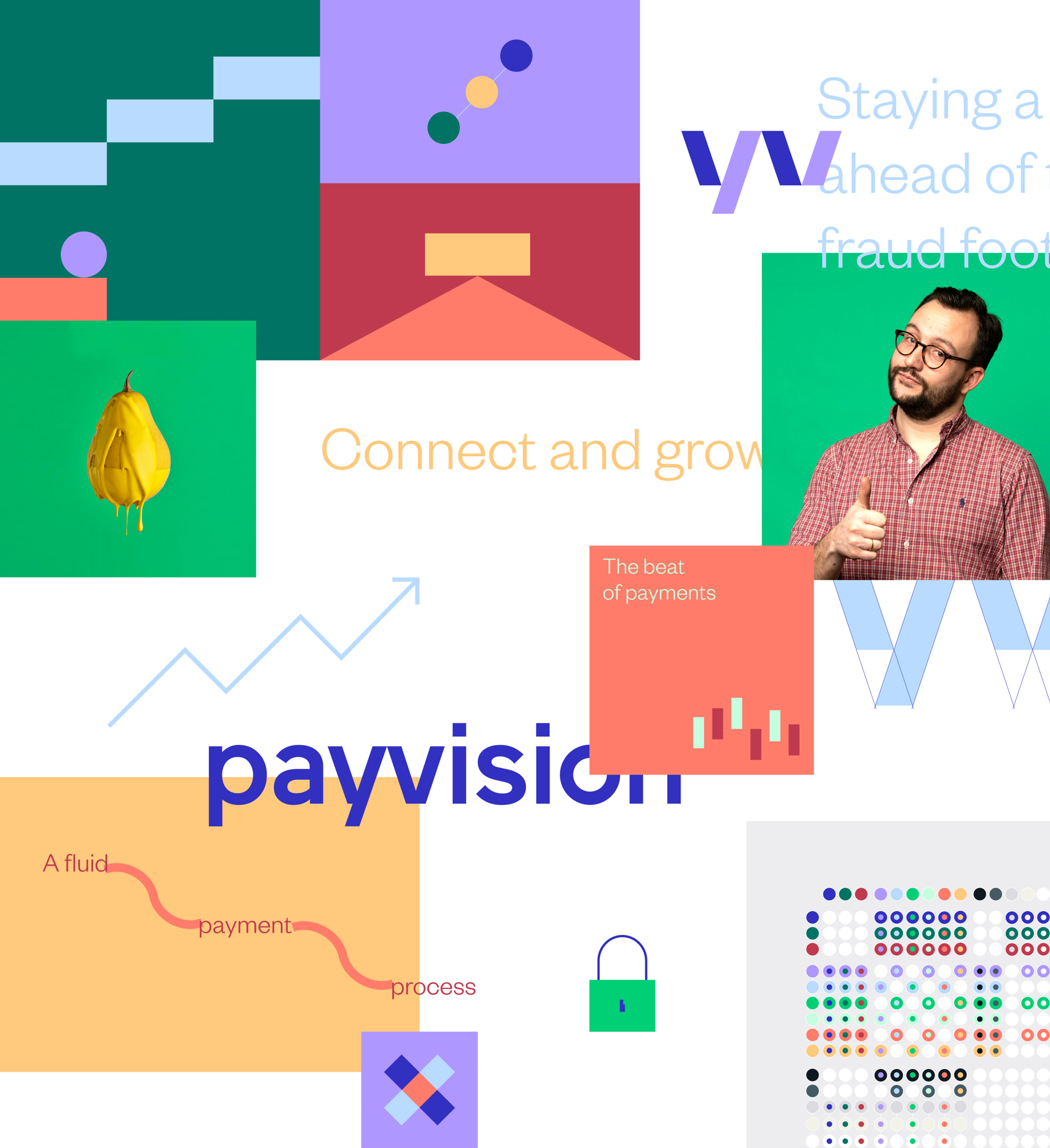 Payvision安全交易支付平台logo设计，企业形象塑造