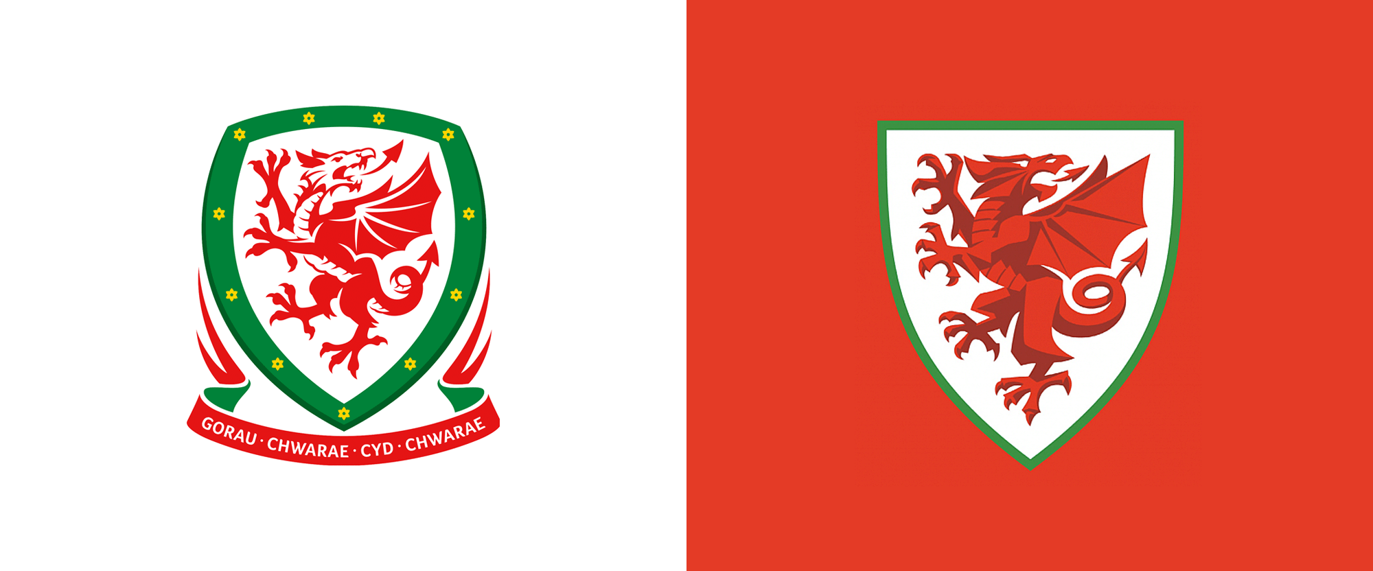 威尔士足球协会龙标志设计