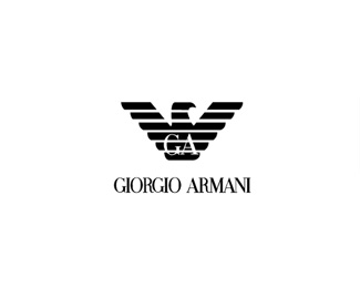 阿玛尼(Giorgio Armani)标志Logo设计含义，品牌策划vi设计介绍